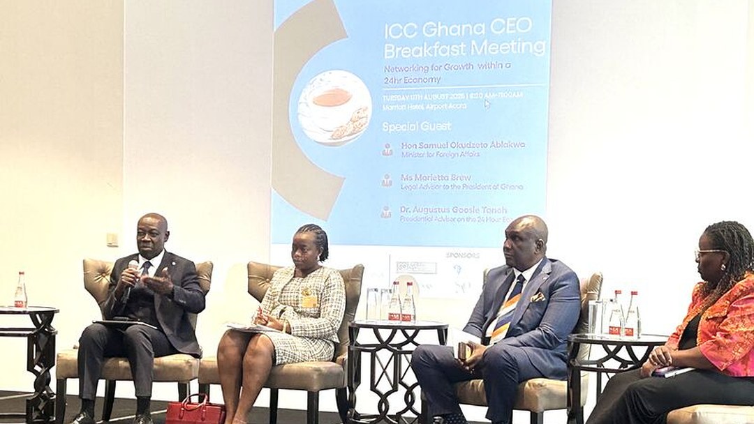 Panel discussion at the ICC Ghana CEO Breakfast Meeting on Networking for Growth within a 24hr Economy